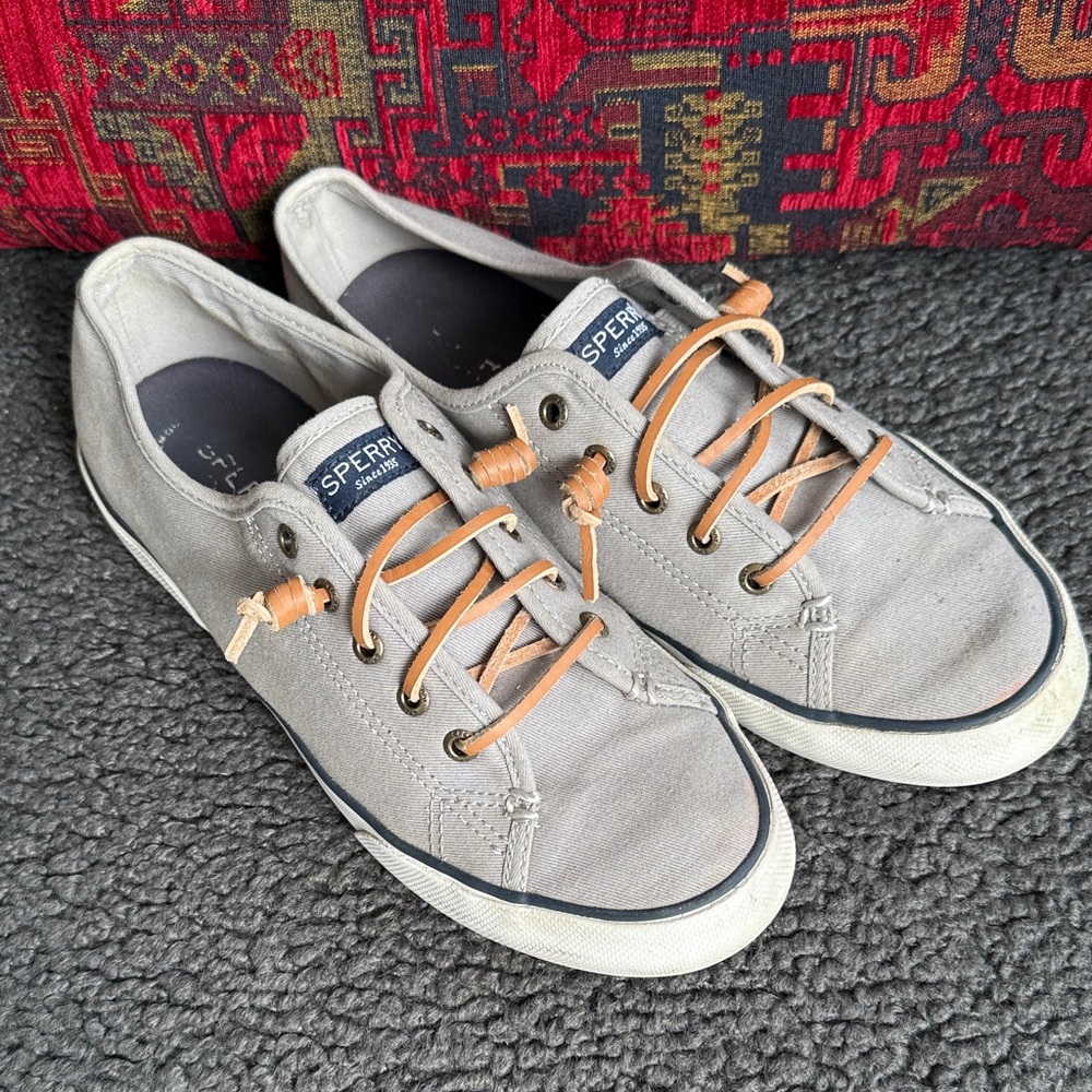Sperry Top Sider Women’s Pier View Shoe in Grey Sz 9 Sneaker Slip On Shoes